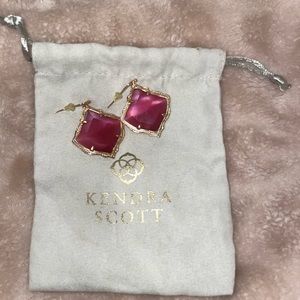 Kendra Scott Magenta Earrings